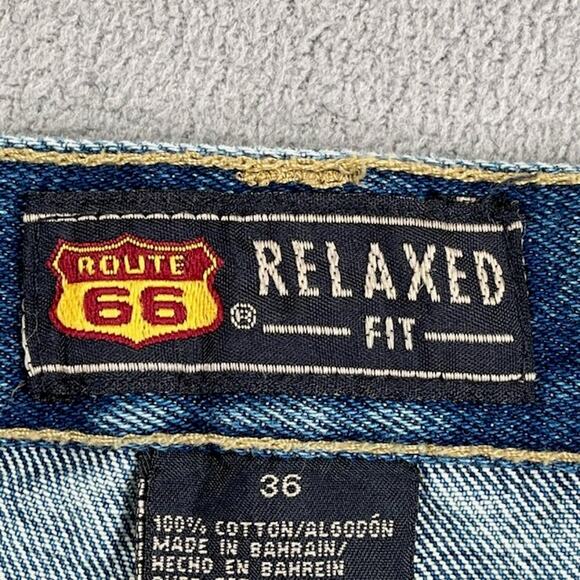 Route 66 Shorts Mens 36x9 Blue Relaxed Fit Denim Streetwear Baggy Skater Y2K - Picture 4 of 12